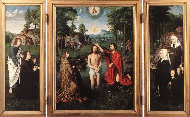 DAVID, Gerard Triptych of Jan Des Trompes  sdf France oil painting art